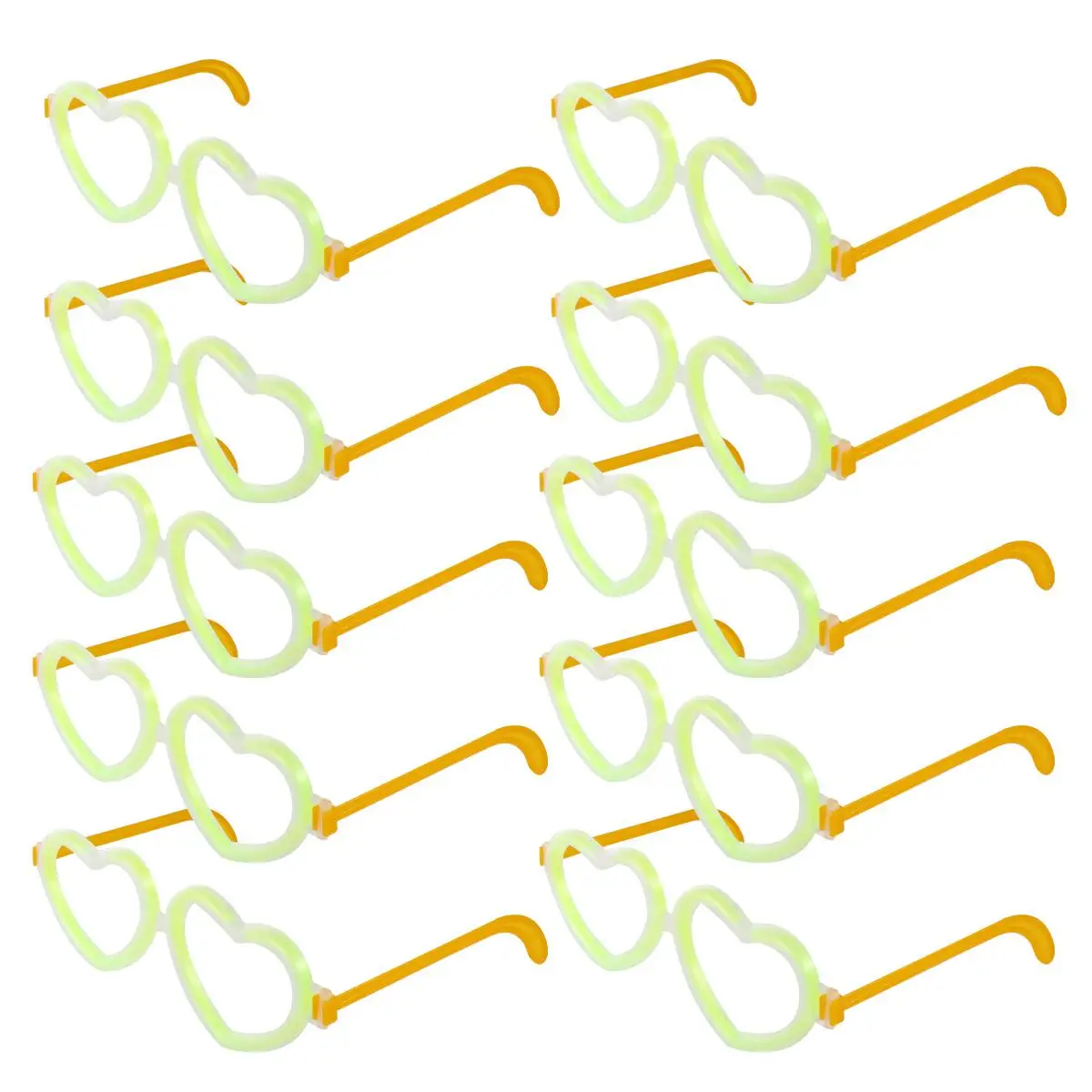 10 Pcs Heart Shaped Glasses Plastic Material Glow Eyeglasses Light Sticks Party Wedding Toys Christmas
10 Pcs Heart Shaped Glasses Plastic Material Glow Eyeglasses Light Sticks Party Wedding Toys Christmas