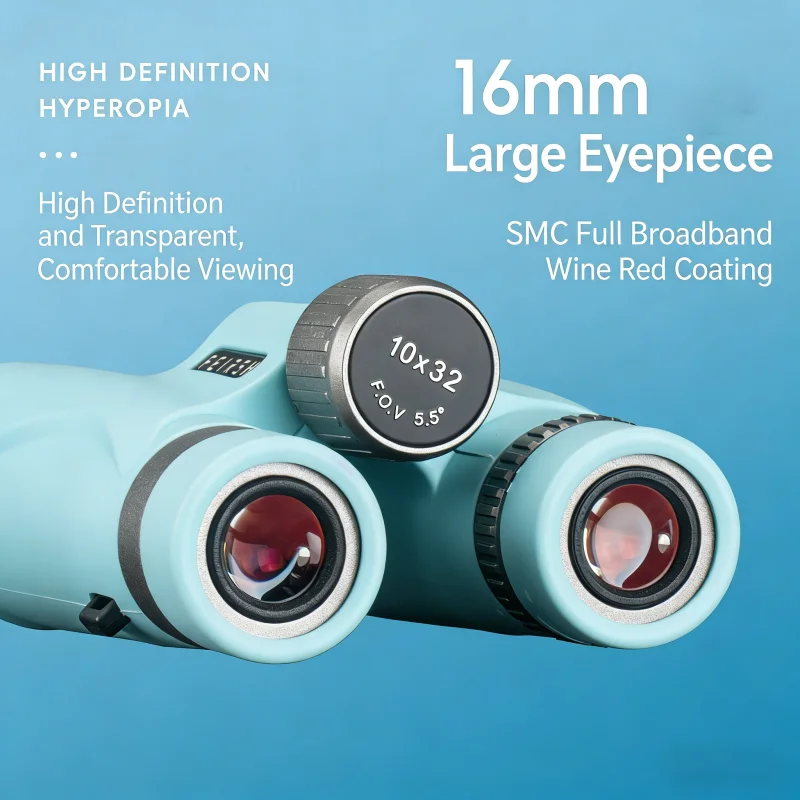 FEIRSH 10x32 Professional Binoculars HD HD Waterproof Telescope for Outdoor Travel Bird Watching Concerts SMC Red Film Coating
FEIRSH 10x32 Professional Binoculars HD HD Waterproof Telescope for Outdoor Travel Bird Watching Concerts SMC Red Film Coating