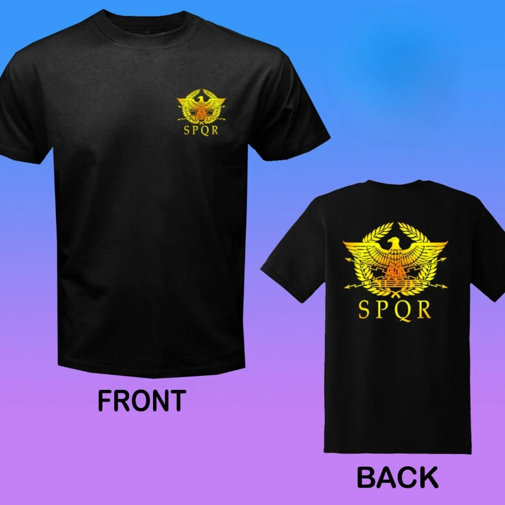 SPQR Roman Rome Senate Military Faction Eagle T-Shirt Short Sleeve Casual 100% Cotton Shirt
SPQR Roman Rome Senate Military Faction Eagle T-Shirt Short Sleeve Casual 100% Cotton Shirt