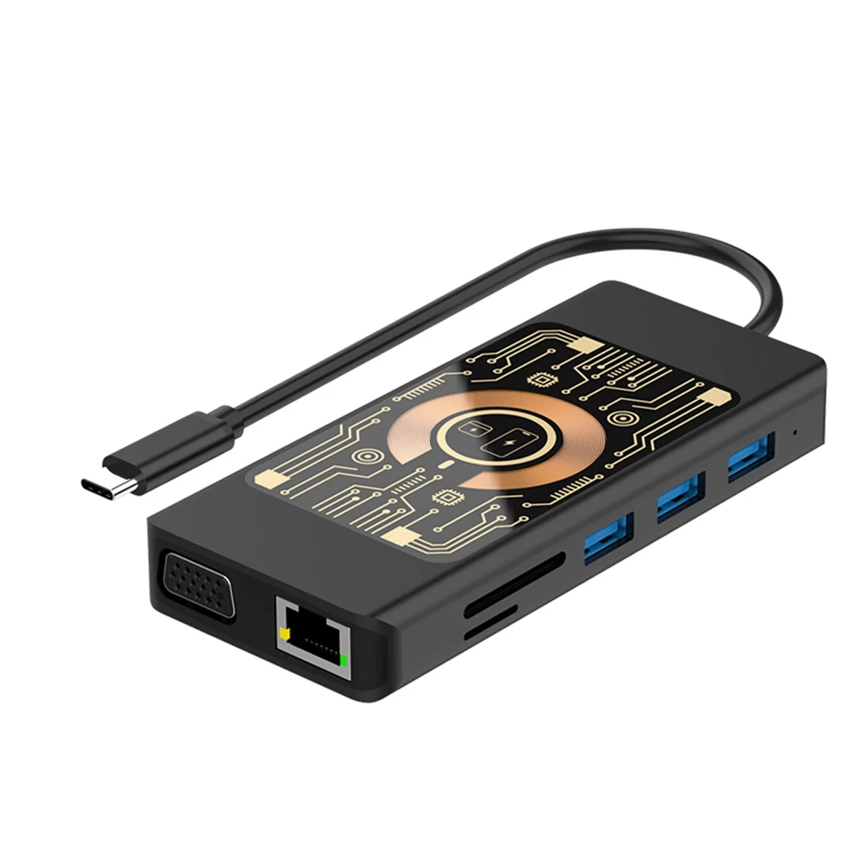 Беспроводная зарядная док-станция 12 в 1, двойной монитор с VGA,USB3.0/2,0, SD/TF,RJ45, 100 м, аудио
Беспроводная зарядная док-станция 12 в 1, двойной монитор с VGA,USB3.0/2,0, SD/TF,RJ45, 100 м, аудио
