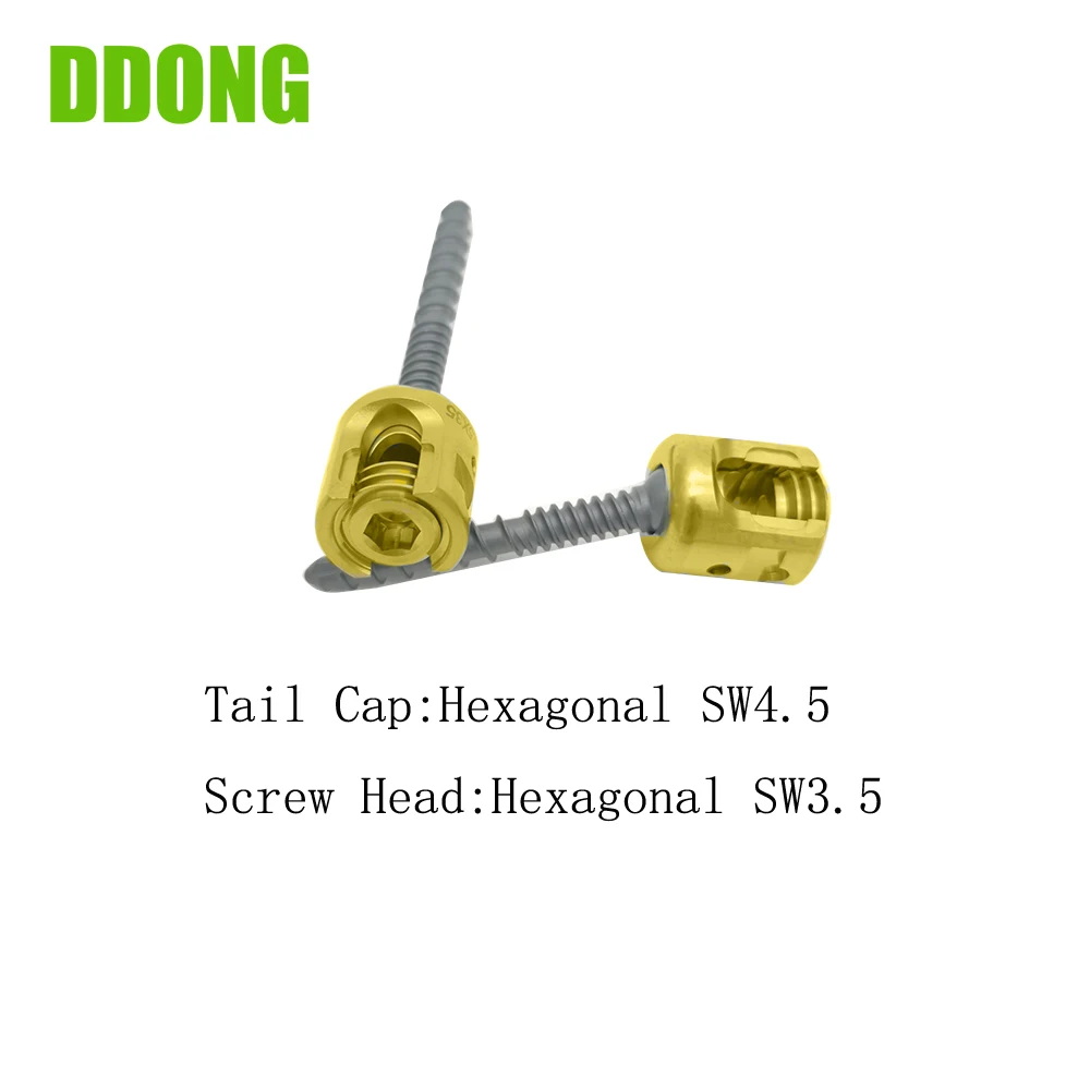 4.5/5.5mm Veterinary pedicle screw,Spine poly axial screw,Large animals,Titanium alloy material,Veterinary Orthopedic Implants 
4.5/5.5mm Veterinary pedicle screw,Spine poly axial screw,Large animals,Titanium alloy material,Veterinary Orthopedic Implants