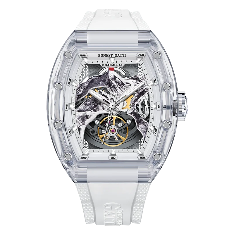 BONEST GATTI Men's Automatic Mechanical Watches Everest Series Man Automatic Watch Skeleton German Brand Top 10 Luxury Watch
BONEST GATTI Men's Automatic Mechanical Watches Everest Series Man Automatic Watch Skeleton German Brand Top 10 Luxury Watch