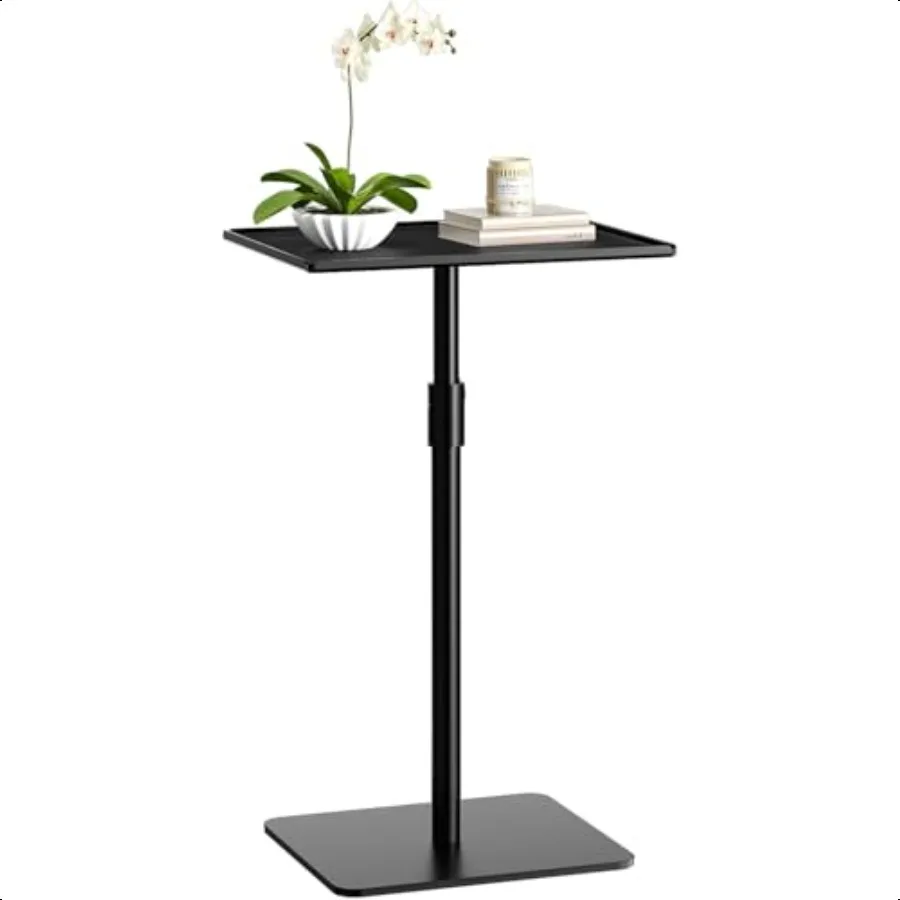 Metal Sofa Side TableHeight Adjustable Tall Side Couch Tables Small TV Tray Table for Small Spaces with Matte Black Tray Square 
Metal Sofa Side TableHeight Adjustable Tall Side Couch Tables Small TV Tray Table for Small Spaces with Matte Black Tray Square