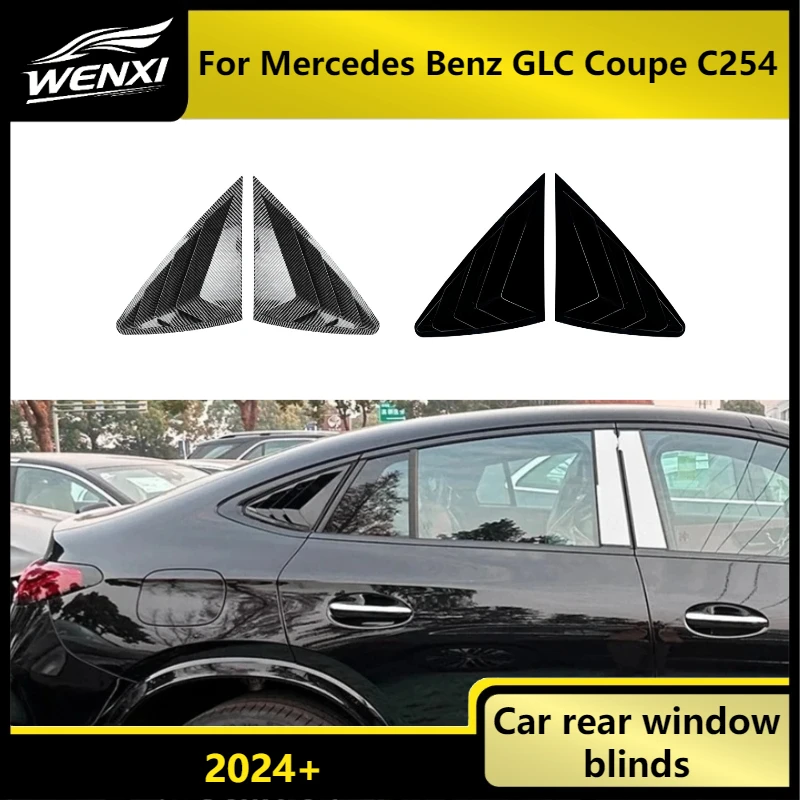 Car Rear Window Shutter Cover Trim For Mercedes Benz GLC Coupe C254 2024+ Side Door Vent Louver Cap Trim Auto Accessories
Car Rear Window Shutter Cover Trim For Mercedes Benz GLC Coupe C254 2024+ Side Door Vent Louver Cap Trim Auto Accessories