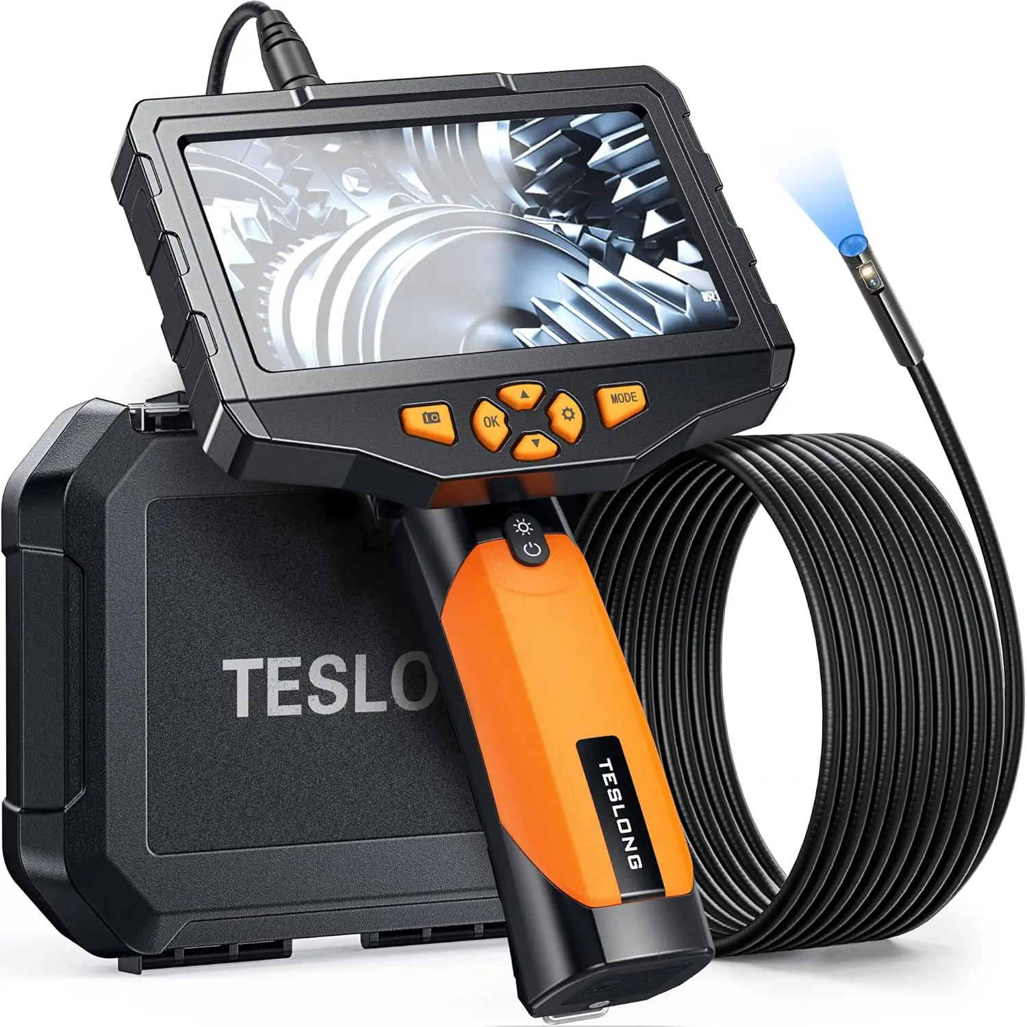 Teslong Inspection Camera, Dual Lens Borescope Camera with Light, NTS300 5" IPS Industrial Endoscope, 1080P Waterproof Flexible
Teslong Inspection Camera, Dual Lens Borescope Camera with Light, NTS300 5" IPS Industrial Endoscope, 1080P Waterproof Flexible
