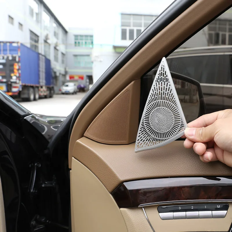 For Mercedes-Benz S-Class 2008-2013 Aluminum Alloy Car Door Tweeter Net Audio Speaker Cover Decoration Sticker Car Accessories
For Mercedes-Benz S-Class 2008-2013 Aluminum Alloy Car Door Tweeter Net Audio Speaker Cover Decoration Sticker Car Accessories