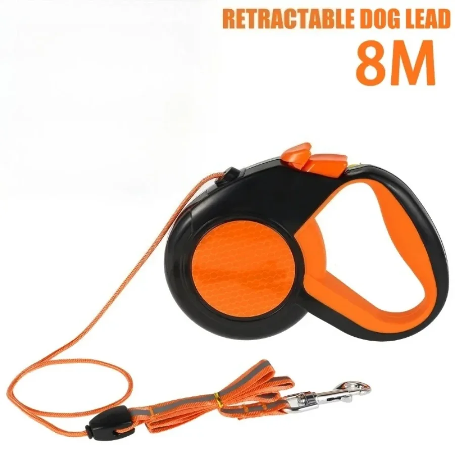 For Small Medium Large Dogs Retractable Dog Lead Heavy Duty Pet Walking Leash 8M with Strong Reflective Tape Non-Slip Handle
For Small Medium Large Dogs Retractable Dog Lead Heavy Duty Pet Walking Leash 8M with Strong Reflective Tape Non-Slip Handle