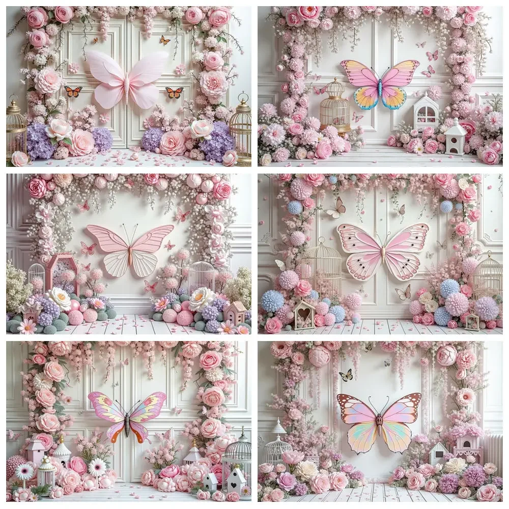 MOON.QG Pink Butterfly European Wall Backdround White Flower Spring Girl Birthday Women Children Portrait Baby Shower Cake Smash
MOON.QG Pink Butterfly European Wall Backdround White Flower Spring Girl Birthday Women Children Portrait Baby Shower Cake Smash