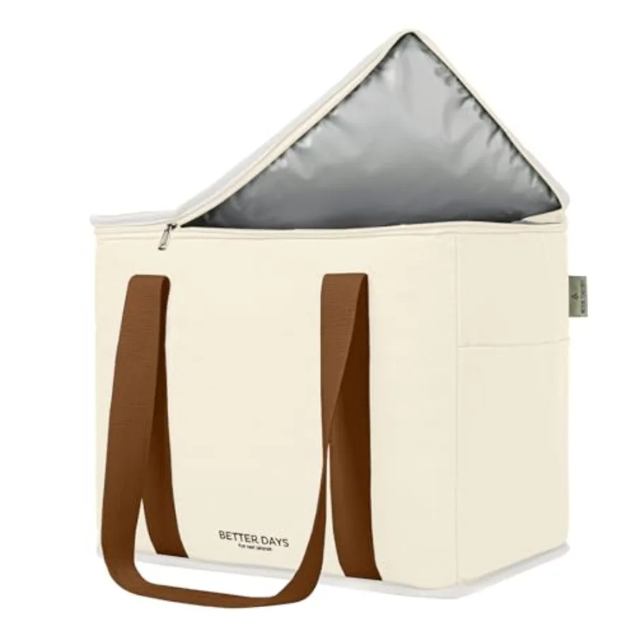 Reusable Insulated Grocery Bag - Canvas, Leak Proof, X Large Cooler Bag, Insulated Shopping Bags for Groceries, Travel Cooler B
Reusable Insulated Grocery Bag - Canvas, Leak Proof, X Large Cooler Bag, Insulated Shopping Bags for Groceries, Travel Cooler B