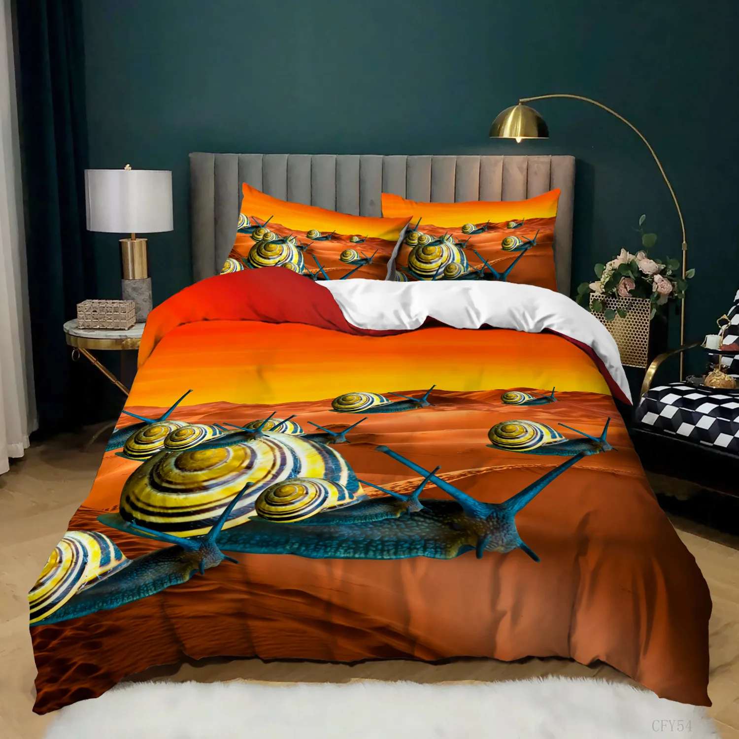 Snails Duvet Cover Set Cartoon Animals Theme Cute Kawaii Pattern Polyester Comforter Cover King Queen Size For Kids Boys Girls
Snails Duvet Cover Set Cartoon Animals Theme Cute Kawaii Pattern Polyester Comforter Cover King Queen Size For Kids Boys Girls
