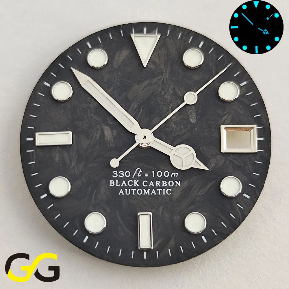 28.5mm Black Carbon Fiber NH35 Dial BGW9 Luminous Single Calendar Fit NH35 Movement high quality Men’s Watch Accessories
28.5mm Black Carbon Fiber NH35 Dial BGW9 Luminous Single Calendar Fit NH35 Movement high quality Men’s Watch Accessories