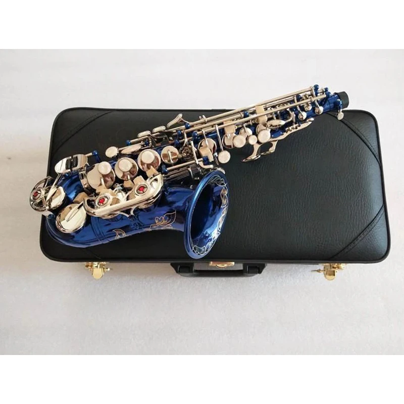 B-flat bent soprano saxophone gold-plated key surface does not fade professional-grade tone saxo soprano jazz instrument
B-flat bent soprano saxophone gold-plated key surface does not fade professional-grade tone saxo soprano jazz instrument