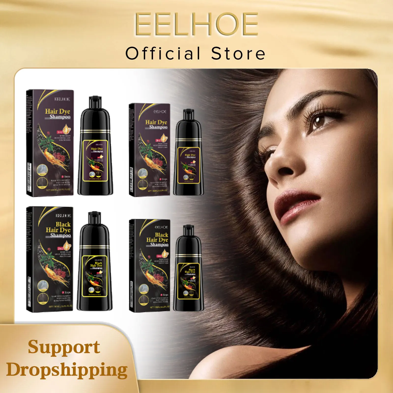 Natural Herbal Hair Shampoo Black Dark Brown Color Treatment Nourishing Repair Dye Shampoo for Dry Damaged Hair Moisturizing Scalp Care Smoothing Frizzy Hair Darkening Strengthen 500ml
Natural Herbal Hair Shampoo Black Dark Brown Color Treatment Nourishing Repair Dye Shampoo for Dry Damaged Hair Moisturizing Scalp Care Smoothing Frizzy Hair Darkening Strengthen 500ml