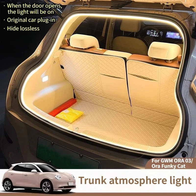 For GWM ORA 03 Funky Cat 2023-2024 Car Trunk Ambient Light Tail Box Lighting Outdoor Camping Lamp Interior Modified Accessories
For GWM ORA 03 Funky Cat 2023-2024 Car Trunk Ambient Light Tail Box Lighting Outdoor Camping Lamp Interior Modified Accessories