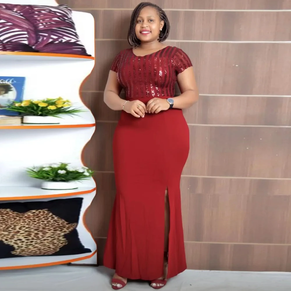 Elegant African Wedding Dresses for Women 2023 Dashiki Ankara Sequin Robe Evening Party Dress Lady Clothes outfit Gown Plus Size
Elegant African Wedding Dresses for Women 2023 Dashiki Ankara Sequin Robe Evening Party Dress Lady Clothes outfit Gown Plus Size