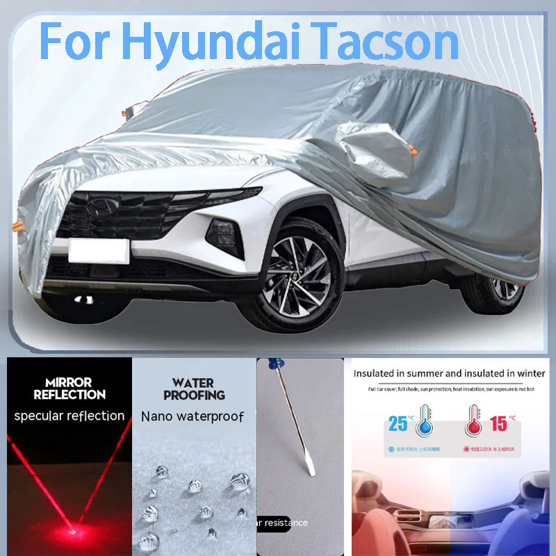For Hyundai Tacson Full Car cover with UV protection and Winter Insulation roles,Rainproof,Snowproof Ati-frost properties.
For Hyundai Tacson Full Car cover with UV protection and Winter Insulation roles,Rainproof,Snowproof Ati-frost properties.
