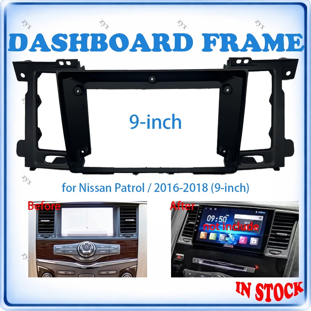 Car Radio Fascia Frame For Nissan Patrol 2016-2018 9 inch Wiring Harness Power Cable Car Accessories Plug & Play
Car Radio Fascia Frame For Nissan Patrol 2016-2018 9 inch Wiring Harness Power Cable Car Accessories Plug & Play