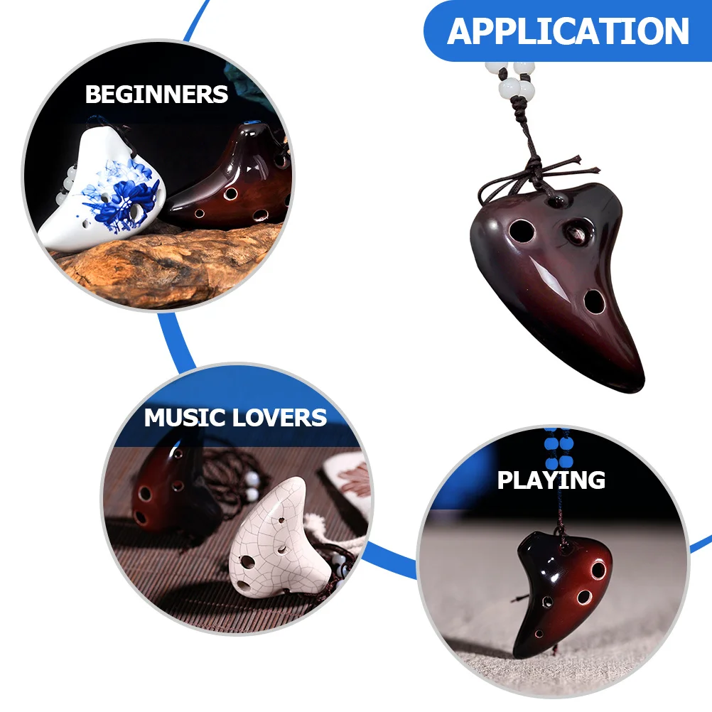Small Ocarina Porcelain Instrument Professional Portable for Beginners Travel
Small Ocarina Porcelain Instrument Professional Portable for Beginners Travel