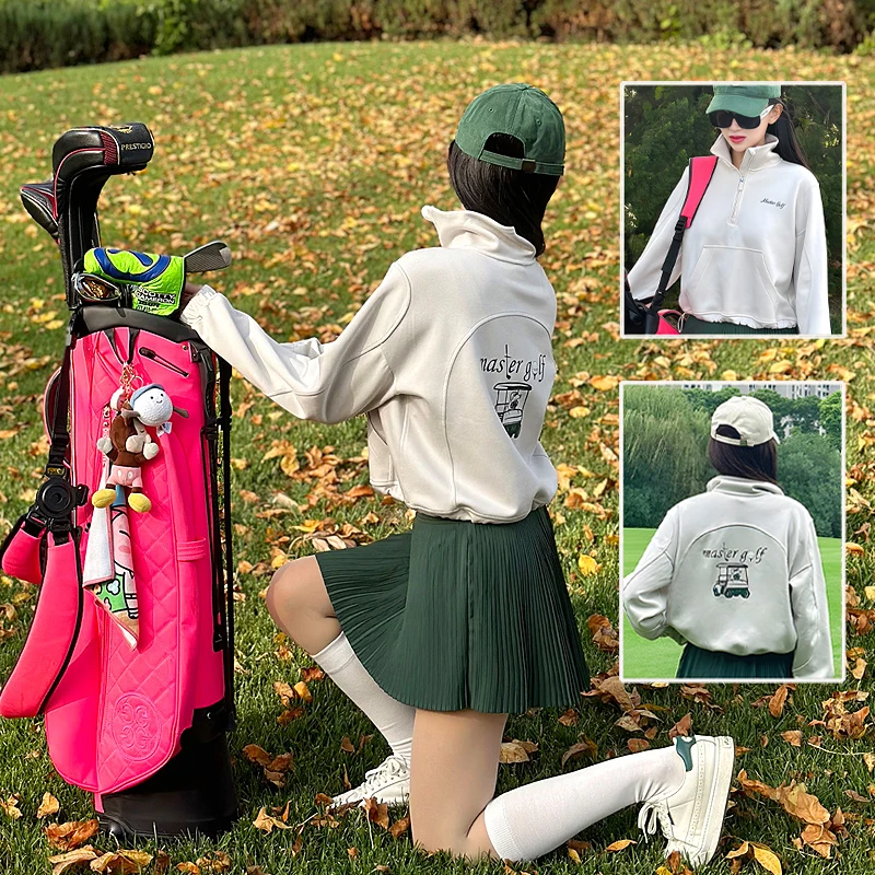 MG Fashion Letter Print Sweatshirt Women Zipper Collar Casual Golf Shirts Ladies Loose Casual Golf Pullover Long Sleeve Tops
MG Fashion Letter Print Sweatshirt Women Zipper Collar Casual Golf Shirts Ladies Loose Casual Golf Pullover Long Sleeve Tops