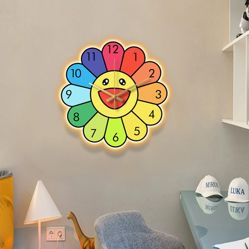 Nordic Network Red Sunflower Decorative Clock Wall Clock Living Room Home Fashion Modern Simple Creative Wall Clock Lamp
Nordic Network Red Sunflower Decorative Clock Wall Clock Living Room Home Fashion Modern Simple Creative Wall Clock Lamp