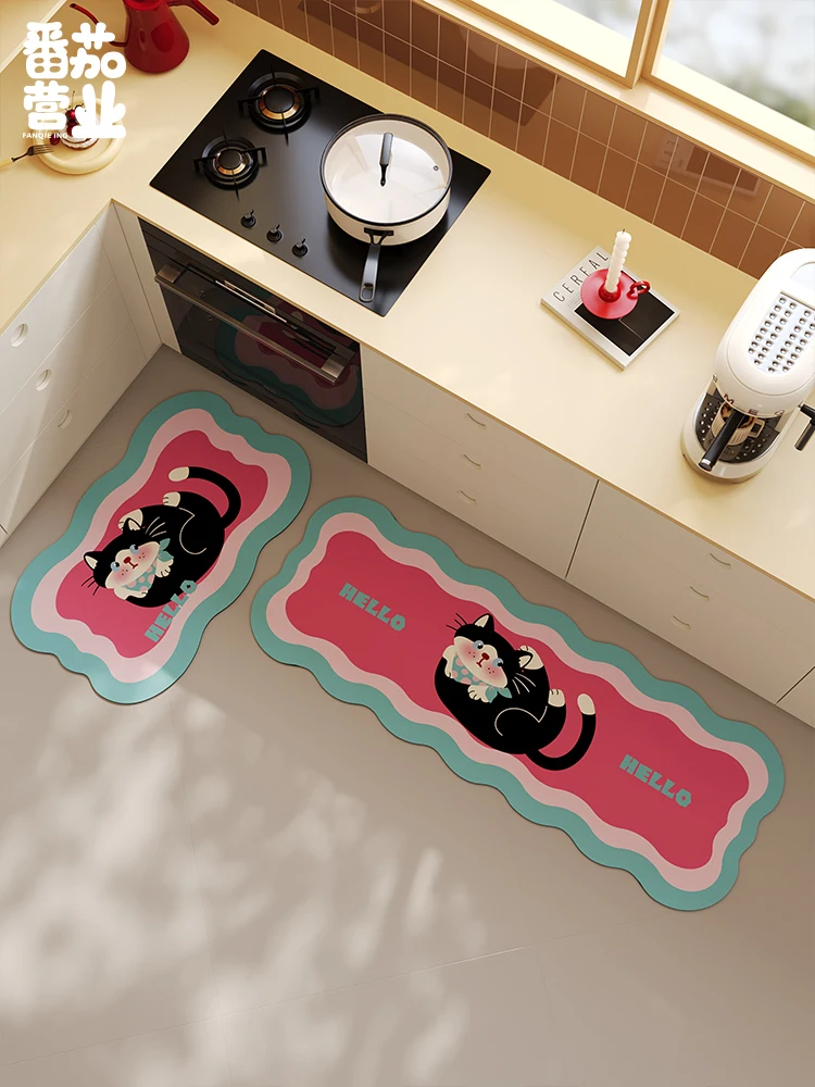 VIKAMA Kitchen Diatomite Floor Mats Set of Two Wear-resistant and Easy Care Bathroom Doorway Non-slip Mats Home Decoration
VIKAMA Kitchen Diatomite Floor Mats Set of Two Wear-resistant and Easy Care Bathroom Doorway Non-slip Mats Home Decoration