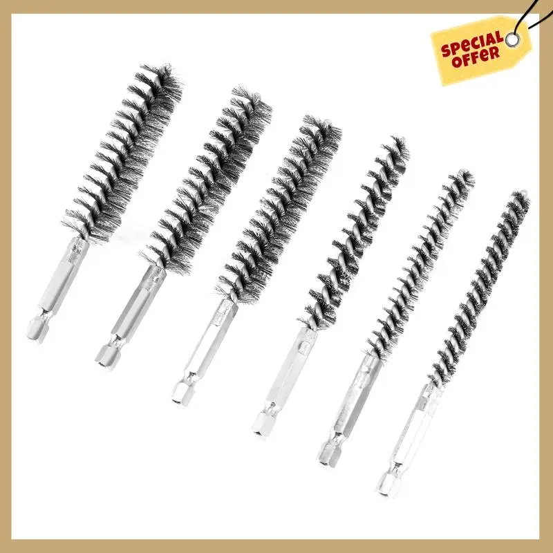Classy-6 Pieces Of Drilling Brushes, Twisted Wire Stainless Steel Cleaning Brushes Of Different Sizes,For Electric Drill Impact
Classy-6 Pieces Of Drilling Brushes, Twisted Wire Stainless Steel Cleaning Brushes Of Different Sizes,For Electric Drill Impact