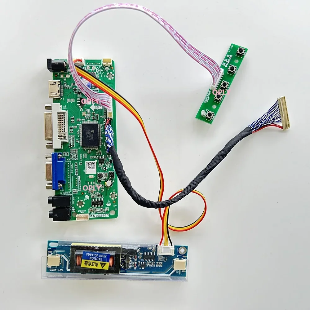 Controller board HDMI-compatible VGA DVI for LTM215HT01 1920X1080 21.5" LCD panel screen monitor DIY display
Controller board HDMI-compatible VGA DVI for LTM215HT01 1920X1080 21.5" LCD panel screen monitor DIY display