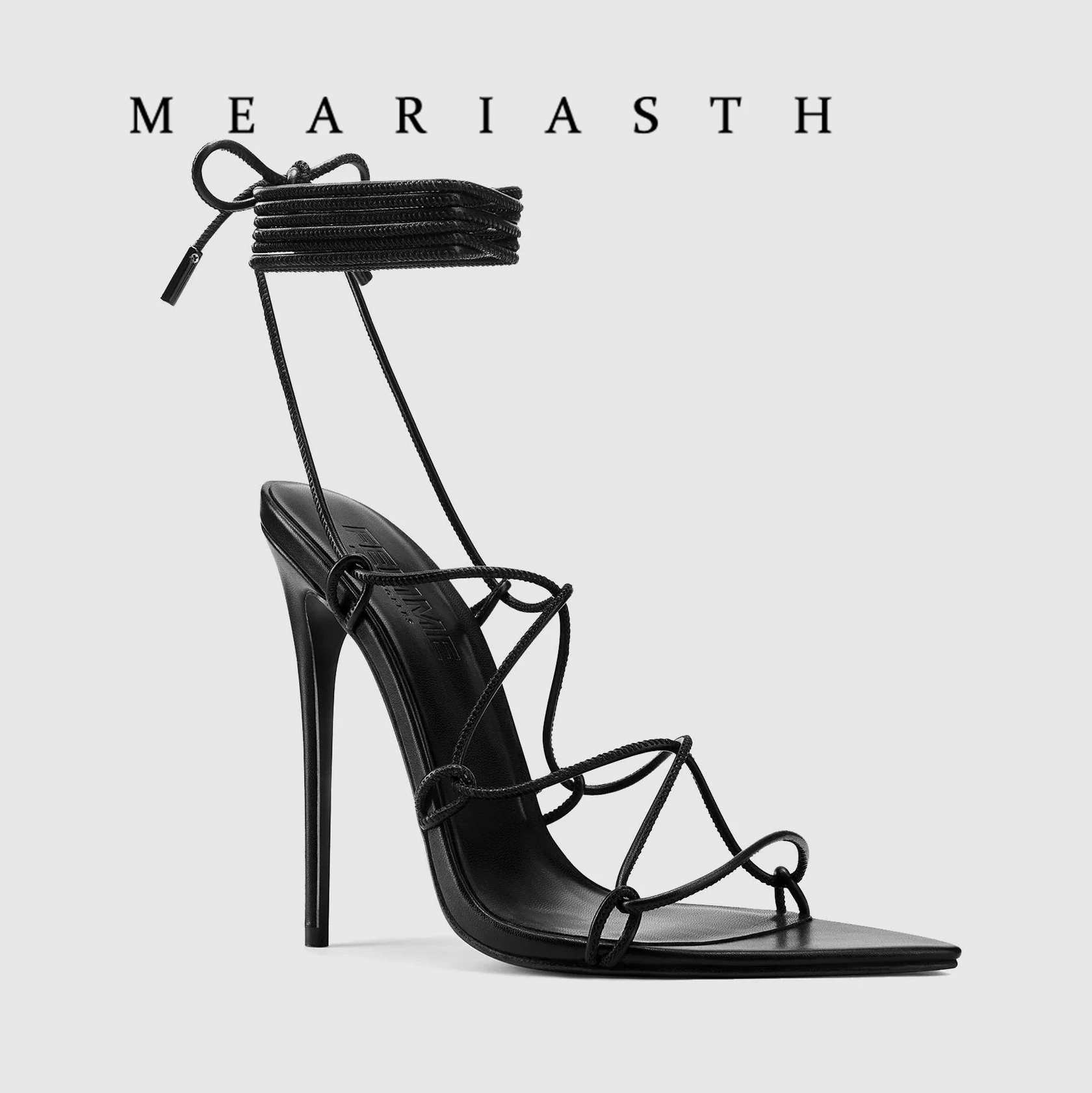 Summer 12CM Gladiator Heels Sandals For Women Fashion Pointed Open Toe Lace-Up Stiletto Ladies Strappy Wedding Shoes Black Red
Summer 12CM Gladiator Heels Sandals For Women Fashion Pointed Open Toe Lace-Up Stiletto Ladies Strappy Wedding Shoes Black Red