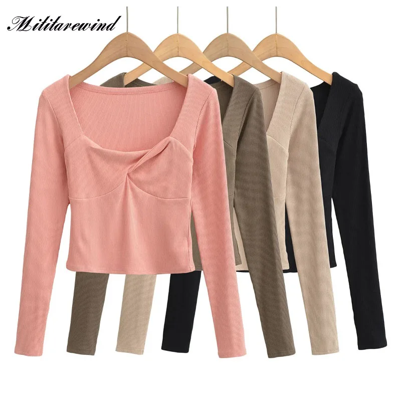 2023 New fashion American Trend pullove Cross Kint Bottoming Shirt Slim Fit Short Long-sleeved T shirt Square Collar Y2k Clothes
2023 New fashion American Trend pullove Cross Kint Bottoming Shirt Slim Fit Short Long-sleeved T shirt Square Collar Y2k Clothes