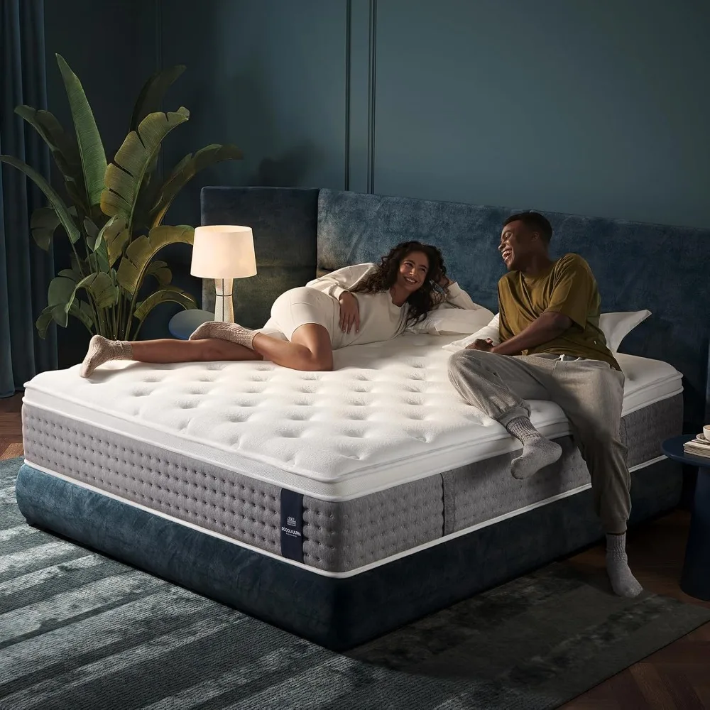 Queen Mattress 14 Inch,Medium Firm Hybrid with Memory Foam& Individually Wrapped Pocket Coils for Support,Fiberglass-Free
Queen Mattress 14 Inch,Medium Firm Hybrid with Memory Foam& Individually Wrapped Pocket Coils for Support,Fiberglass-Free