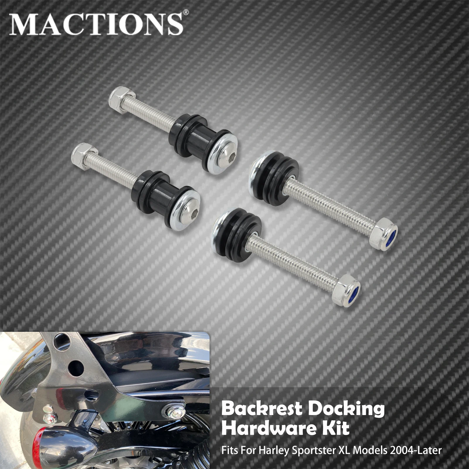 Motorcycle Quick Release Backrest Sissy Bar Mounting Hardware Docking Set For Harley Sportster XL 883 1200 Roadster 48 72 14-Up
Motorcycle Quick Release Backrest Sissy Bar Mounting Hardware Docking Set For Harley Sportster XL 883 1200 Roadster 48 72 14-Up