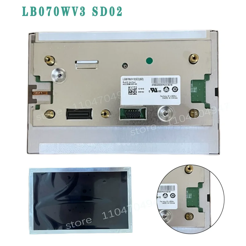 7" LCD display screen LB070WV3-SD02 LB070WV3(SD)(02) lcd modules for Mer ce desW204 car GPS navigation audio
7" LCD display screen LB070WV3-SD02 LB070WV3(SD)(02) lcd modules for Mer ce desW204 car GPS navigation audio