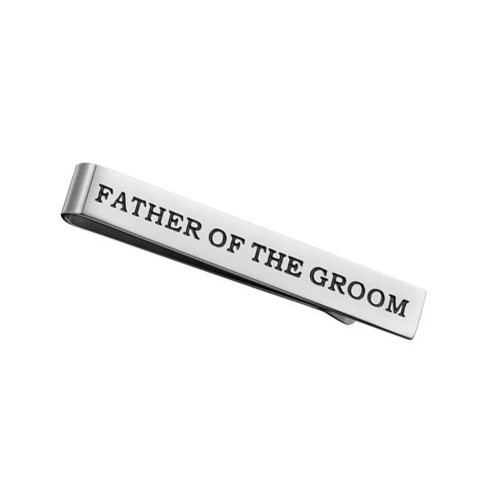 1Pcs Wedding Tie Clip for Groom Father and Bride Father Double-Sided Engraved Titanium Steel Smooth Surface Lightweight
1Pcs Wedding Tie Clip for Groom Father and Bride Father Double-Sided Engraved Titanium Steel Smooth Surface Lightweight