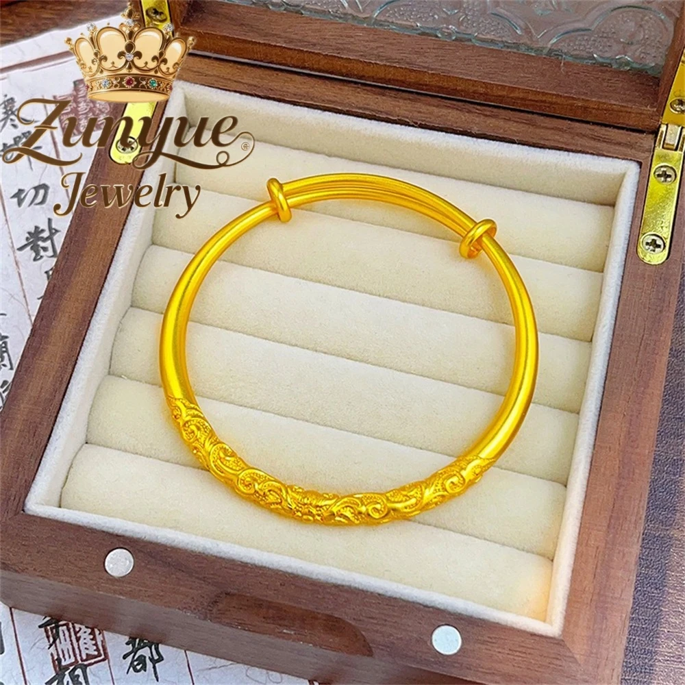 Sandgold Bracelet, Ancient Matte Scroll Grass Pattern Sliding Solid Bracelet Jewelry Fashion Exquisite Jewelry Charms Elegant
Sandgold Bracelet, Ancient Matte Scroll Grass Pattern Sliding Solid Bracelet Jewelry Fashion Exquisite Jewelry Charms Elegant