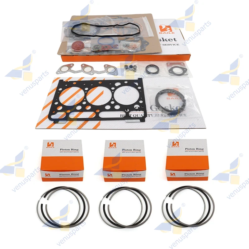 For Kubota D1803 Full Gasket Set Kit +Piston Ring 87*2+2+4 Overhaul Rebuild Kit Engine 
For Kubota D1803 Full Gasket Set Kit +Piston Ring 87*2+2+4 Overhaul Rebuild Kit Engine