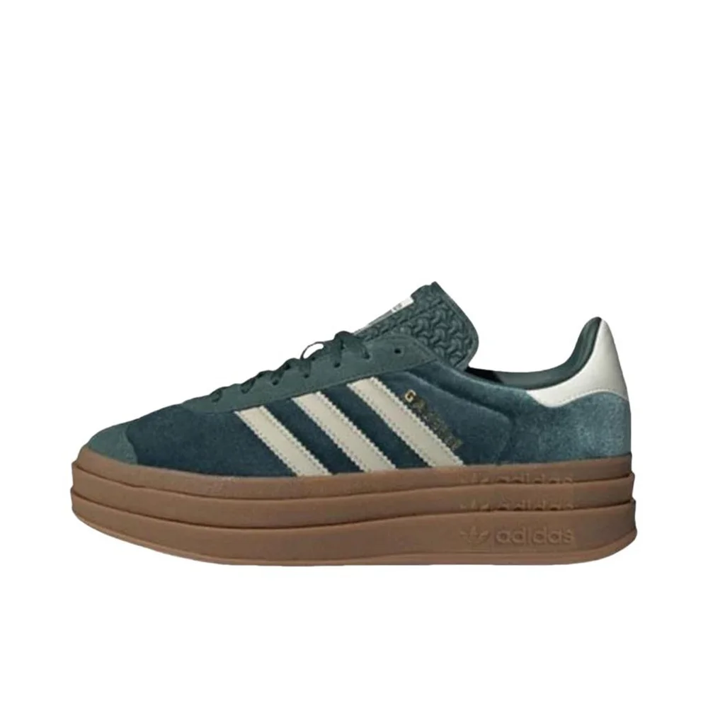 Adidas Originals Gazelle Bold Women Green Resin Yellow Fashion Height Increase Anti-slip German Training Board Shoes IG4391
Adidas Originals Gazelle Bold Women Green Resin Yellow Fashion Height Increase Anti-slip German Training Board Shoes IG4391