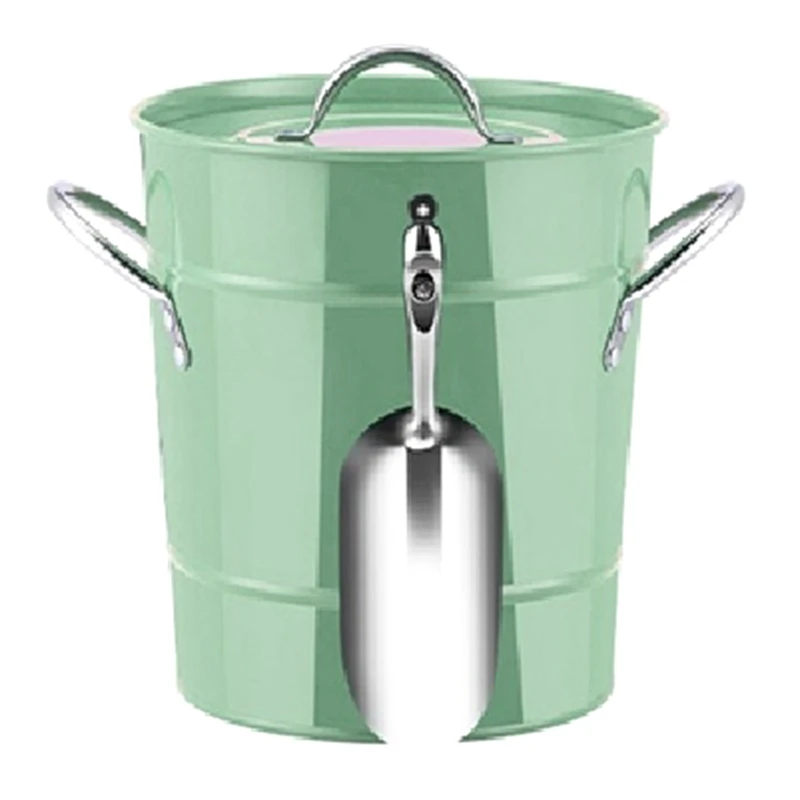 3.4L Champagne Ice Cube Storage Bucket Bar Beer Barrel With Lid Ice Tongs Double Layer Cold Insulation Wine Beer Cooler
3.4L Champagne Ice Cube Storage Bucket Bar Beer Barrel With Lid Ice Tongs Double Layer Cold Insulation Wine Beer Cooler