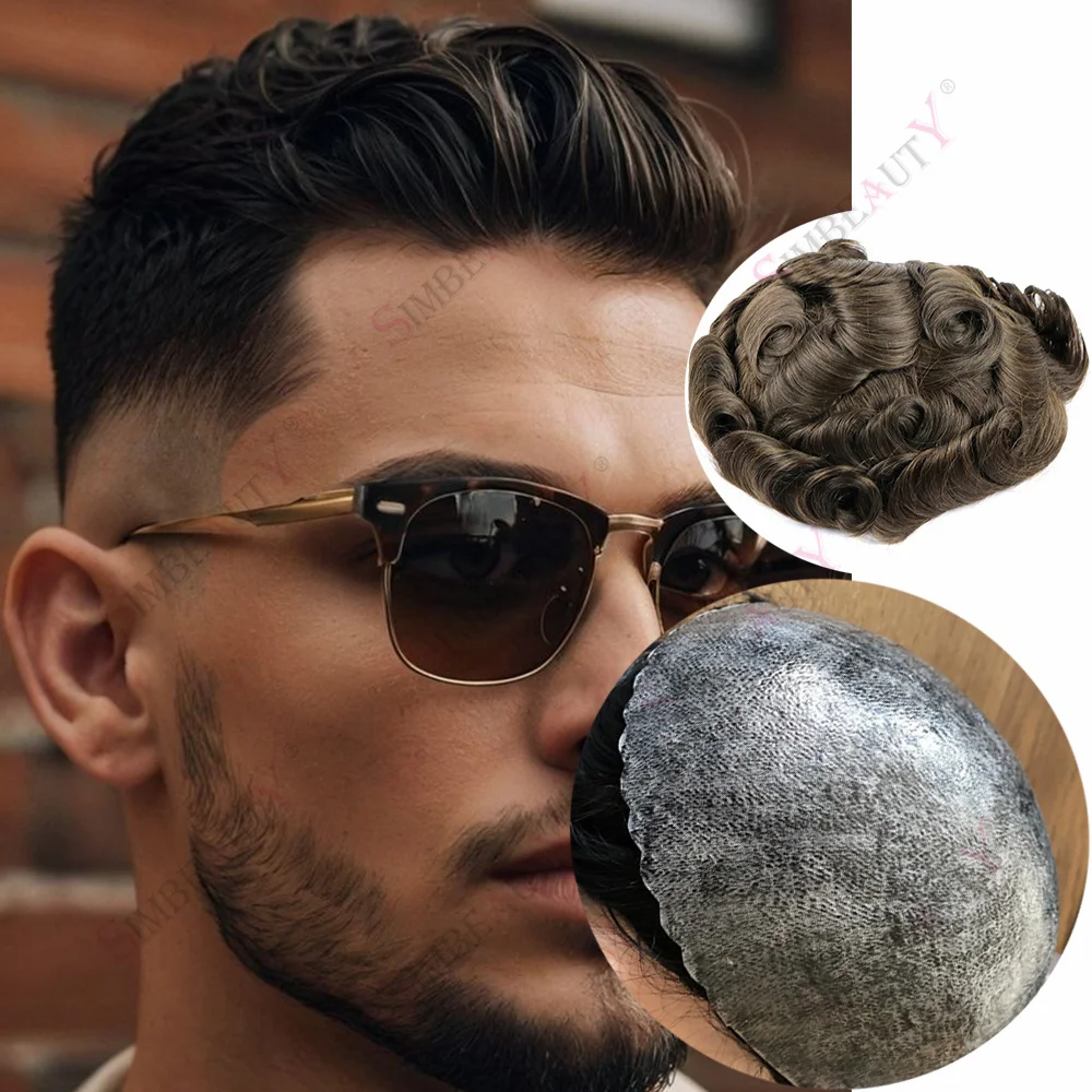 European Brown Grey Black Human Hair Toupee for Men Durable Injection PU Bald Units Natural Hairline Capillary Prosthesis System
European Brown Grey Black Human Hair Toupee for Men Durable Injection PU Bald Units Natural Hairline Capillary Prosthesis System