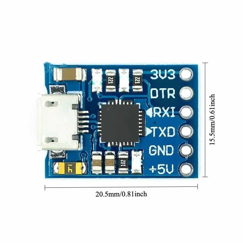 2pcs CP2102 Mini Programmer Module USB to TTL Serial UART Downloader for Arduino ESP8266 STM32
2pcs CP2102 Mini Programmer Module USB to TTL Serial UART Downloader for Arduino ESP8266 STM32
