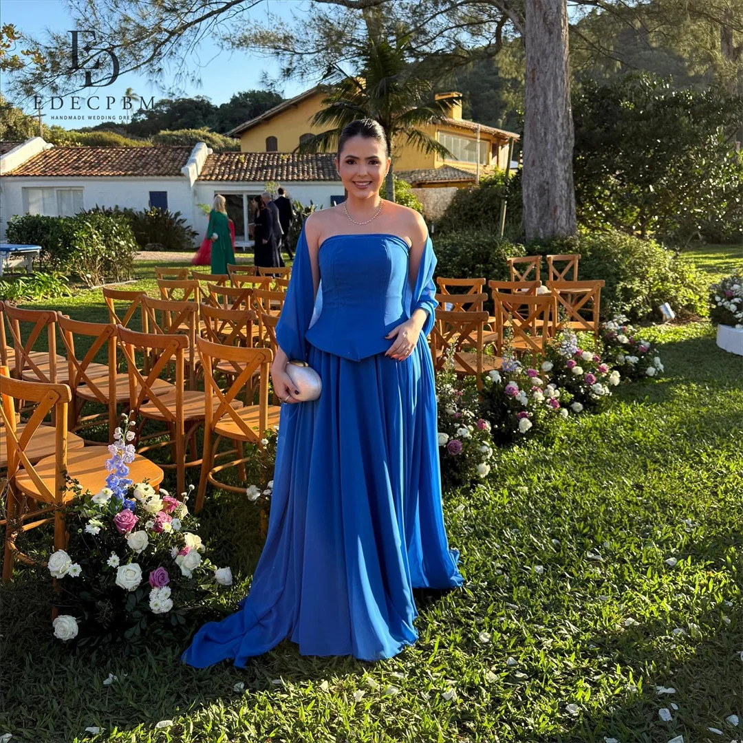 EDECPBM Chiffon Off The Shoulder Blue A-Line Evening Dress 2026 Prom Dress Elegant Formal Evening Customized Robes de Soirée
EDECPBM Chiffon Off The Shoulder Blue A-Line Evening Dress 2026 Prom Dress Elegant Formal Evening Customized Robes de Soirée