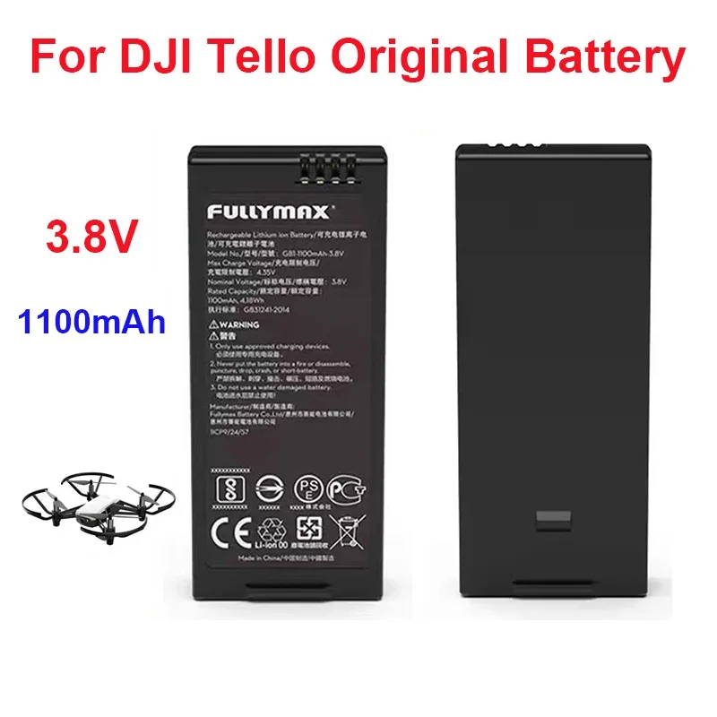 Оригинальный аккумулятор для DJI Tello Intelligent Flight Drone 3,8 В 1100 мАч, аксессуары, запасная часть
Оригинальный аккумулятор для DJI Tello Intelligent Flight Drone 3,8 В 1100 мАч, аксессуары, запасная часть