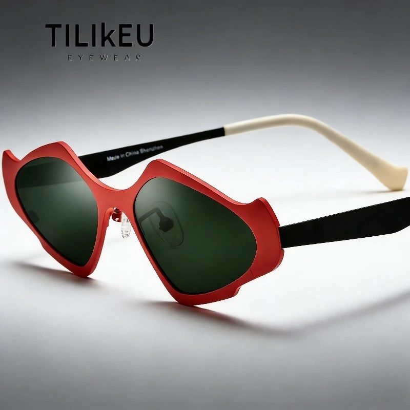 New Ultra-Light Pure Titanium Luxury Sexy Cat-eye Sunglasses Women Trend Party Men Travel Driving Polarized Sun Glasses UV400
New Ultra-Light Pure Titanium Luxury Sexy Cat-eye Sunglasses Women Trend Party Men Travel Driving Polarized Sun Glasses UV400