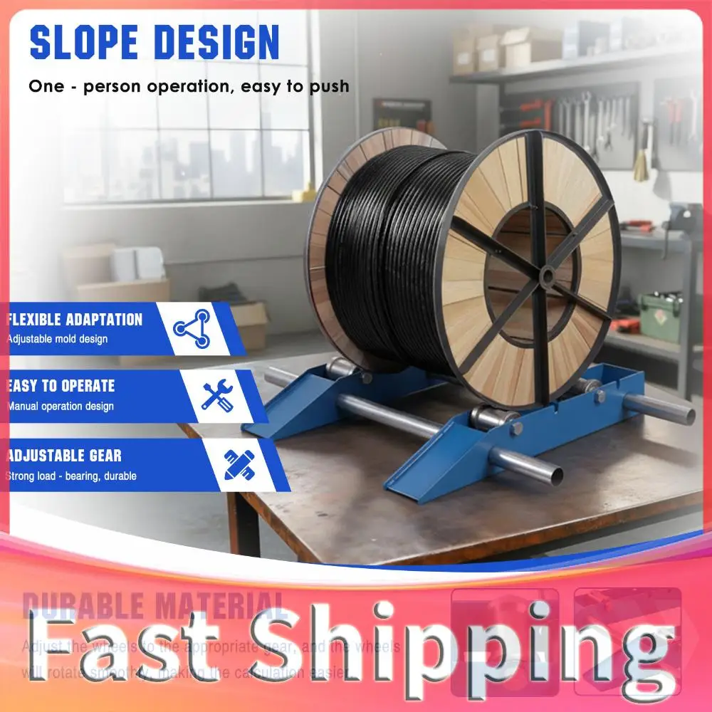 Comercial Industrial Grade Steel Wire Dispenser with Adjustable Wheel Heavy Duty Cable Reel Dispenser for Diameter 30cm To 120cm
Comercial Industrial Grade Steel Wire Dispenser with Adjustable Wheel Heavy Duty Cable Reel Dispenser for Diameter 30cm To 120cm