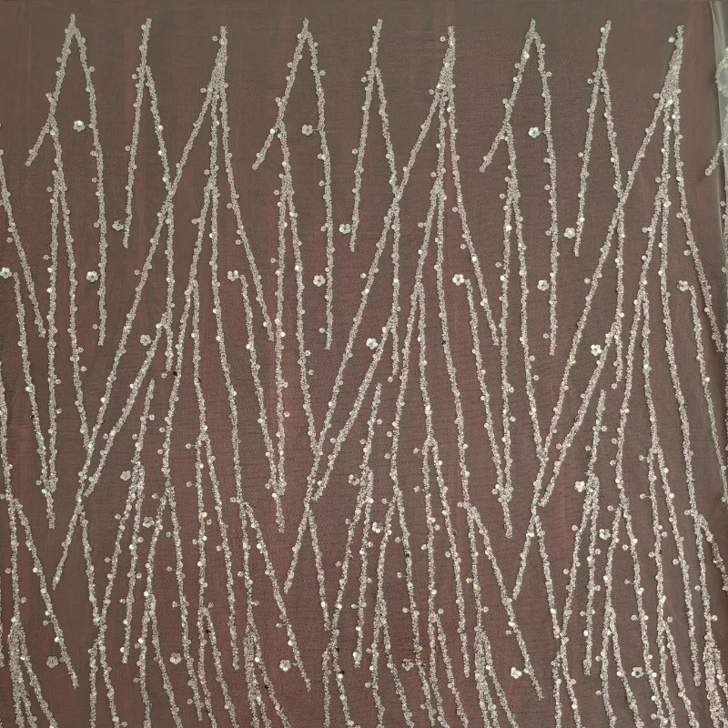 Stripe Beads Sequin Embroidered Lace Mesh Fabric for DIY Sewing Wedding Dress Accessories Clothing Fashion Material Cloth
Stripe Beads Sequin Embroidered Lace Mesh Fabric for DIY Sewing Wedding Dress Accessories Clothing Fashion Material Cloth