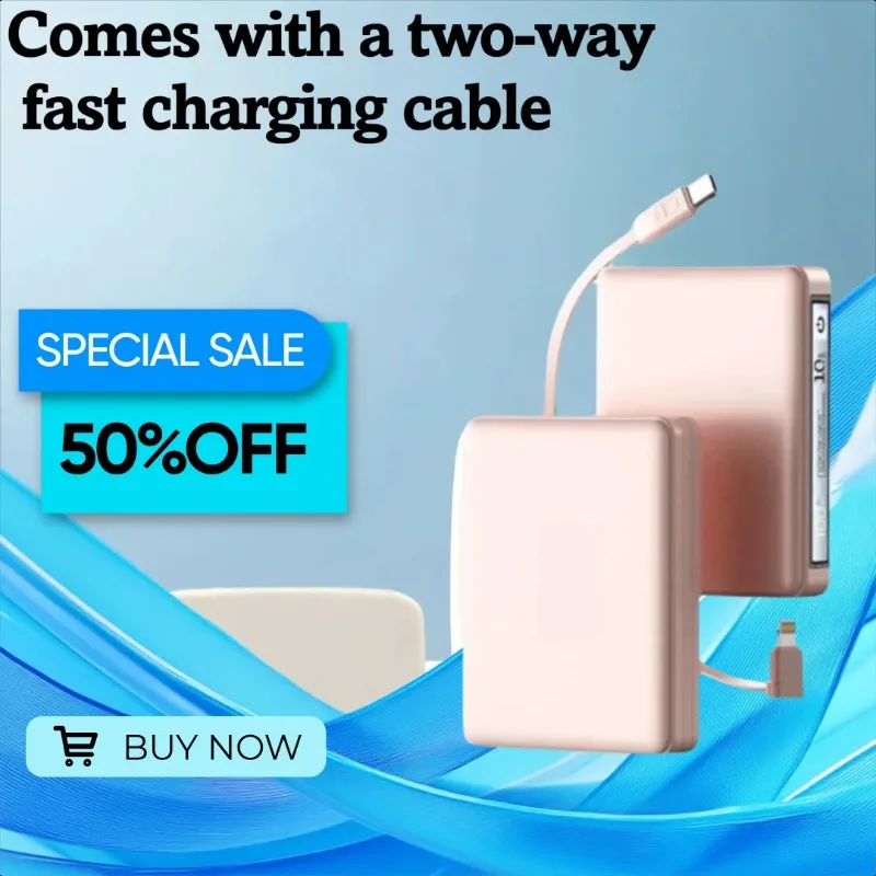 10000/20000mAh Fast Charging Power Bank with Built-in Cable Compact and Portable Dedicated For Huawei for Apple Devices
10000/20000mAh Fast Charging Power Bank with Built-in Cable Compact and Portable Dedicated For Huawei for Apple Devices
