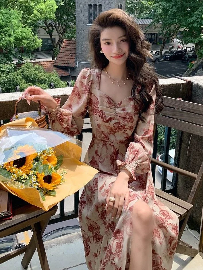 2023 Retro Dress Chiffon Long Sleeve Skirt Women Clothing Party Dresses Vestido Dress
2023 Retro Dress Chiffon Long Sleeve Skirt Women Clothing Party Dresses Vestido Dress