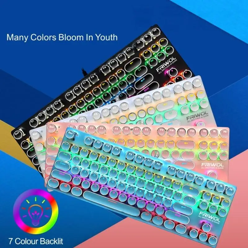 652F проводные клавиш зеленый переключатель панк механические клавиатуры для ПК компьютер геймер
652F проводные клавиш зеленый переключатель панк механические клавиатуры для ПК компьютер геймер