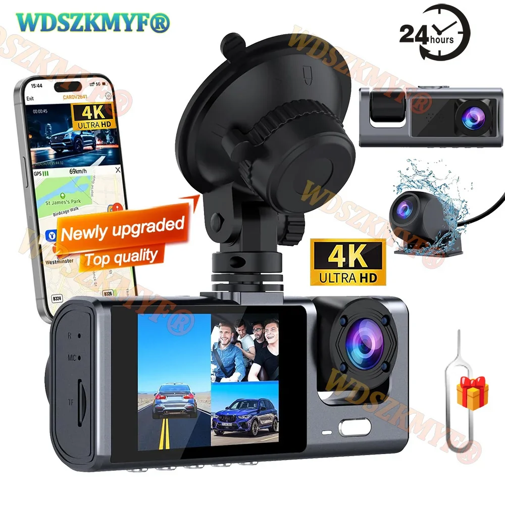 4K GPS Car Dvr 2/3Channels Video Recorder Wifi Front inside AHD 1080P Rear View Camera DashCam Cars Camera 24H Parking Monitor
4K GPS Car Dvr 2/3Channels Video Recorder Wifi Front inside AHD 1080P Rear View Camera DashCam Cars Camera 24H Parking Monitor