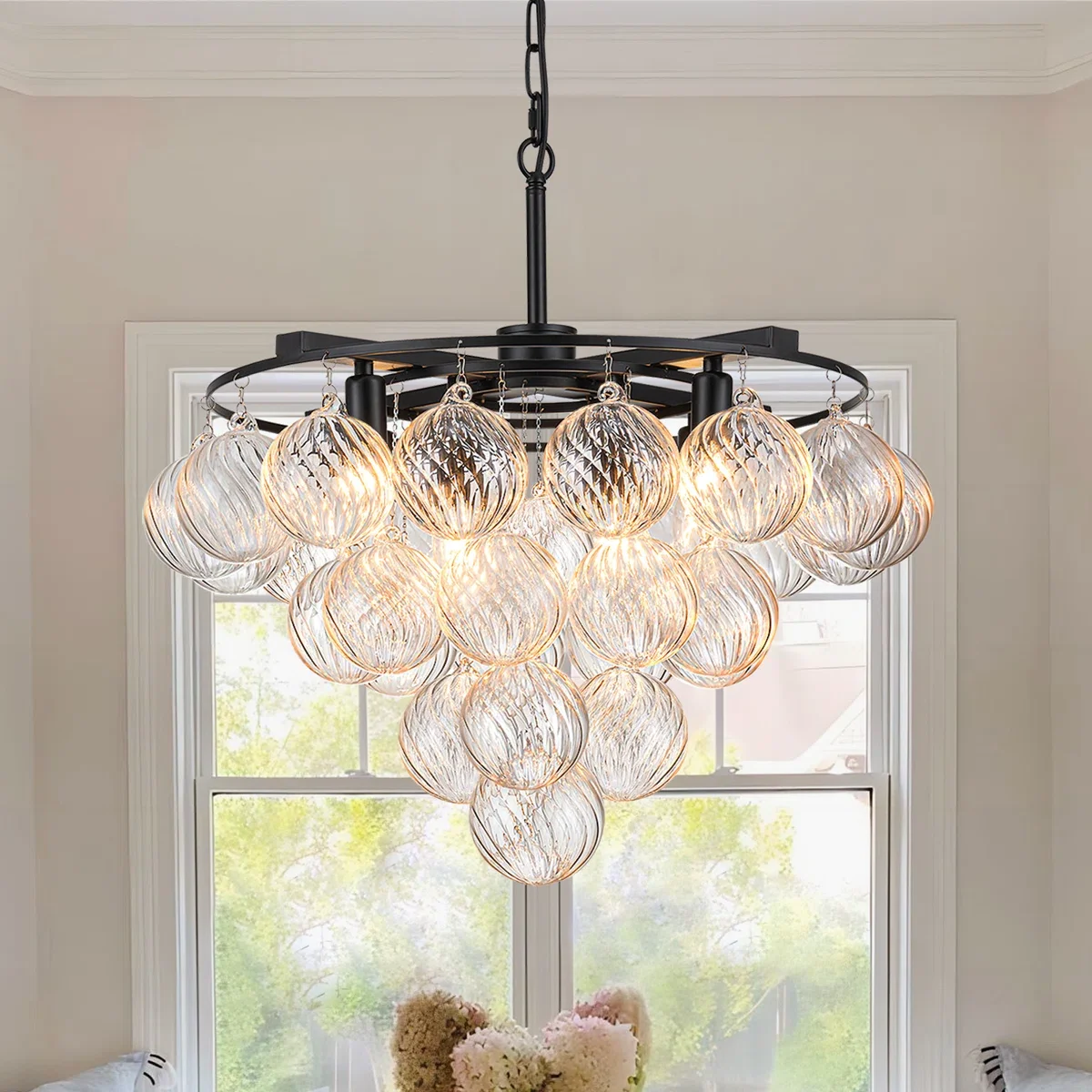 Chrome Tiered Bubble Chandelier Led Pendant Light For Living Room Dining Room Staircase Villa Luxury Glass Ball Hanging Lamp
Chrome Tiered Bubble Chandelier Led Pendant Light For Living Room Dining Room Staircase Villa Luxury Glass Ball Hanging Lamp