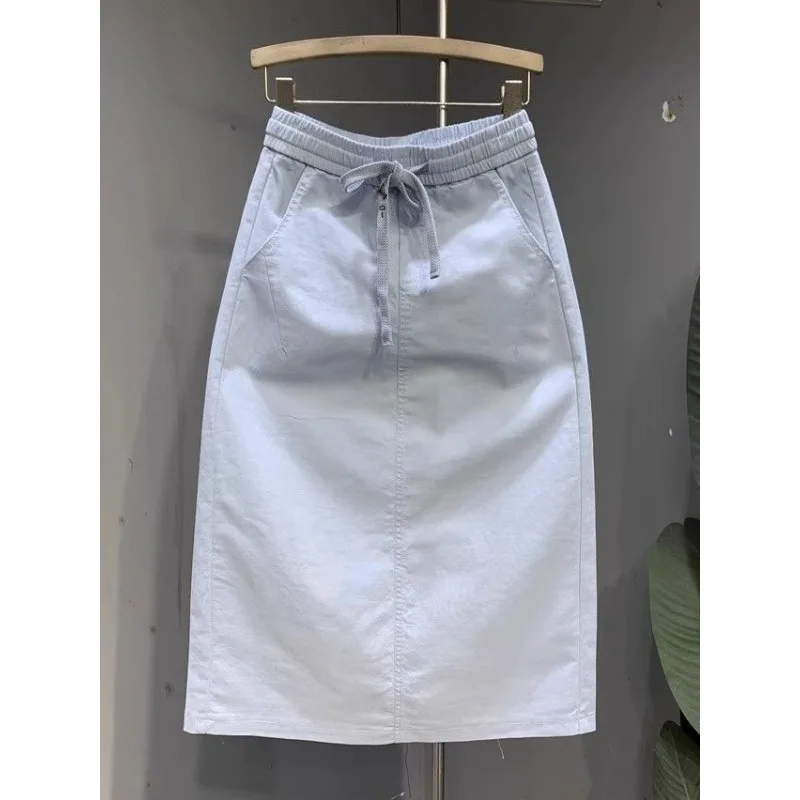 Simple Design Western Style Versatile Denim Skirt Summer New Slim A-line Mid-length Skirt
Simple Design Western Style Versatile Denim Skirt Summer New Slim A-line Mid-length Skirt